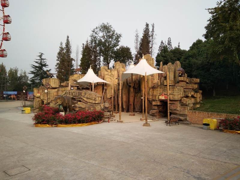 新津亞特蘭蒂斯塑石假山制作案例 新津亞特蘭蒂斯塑石假山制作案例